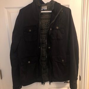Black cargo jacket